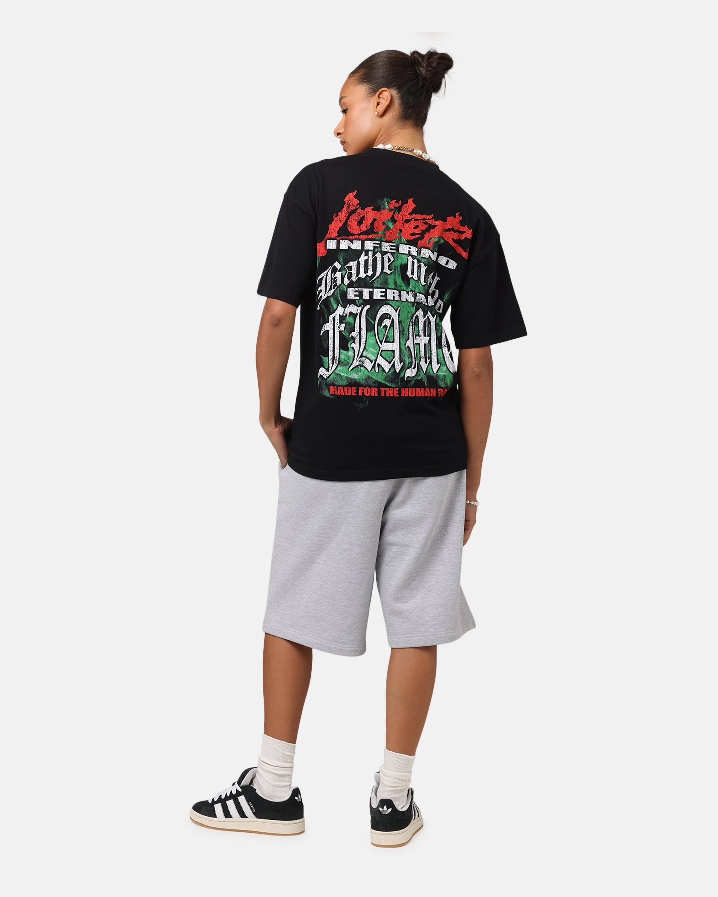 Comfortable Wear Loiter Inferno Drop T-Shirt Black