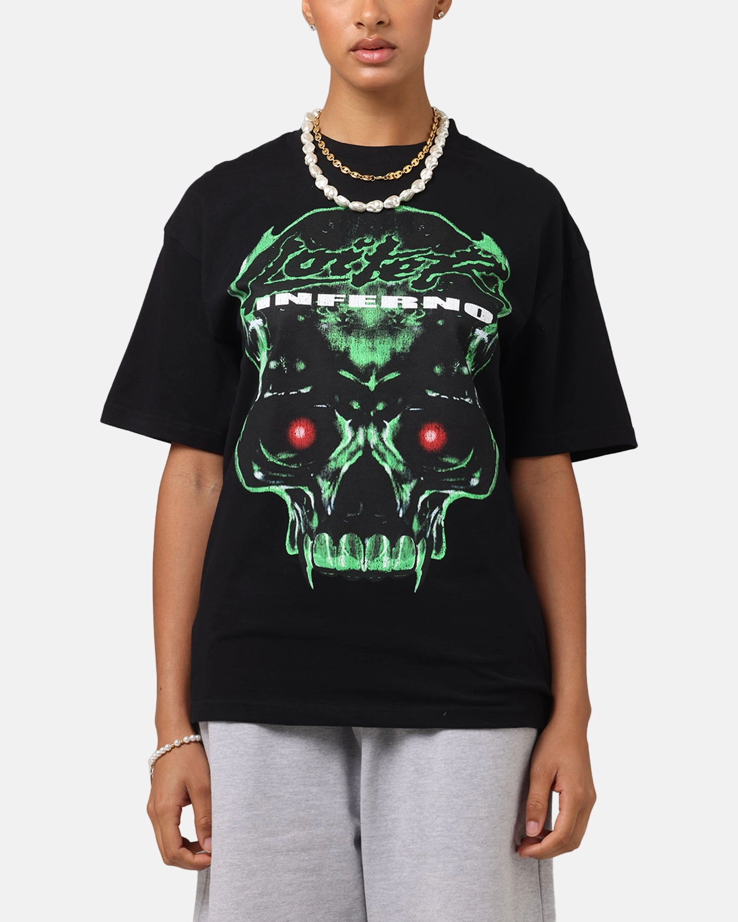 Loiter Inferno Drop T-Shirt Black NonRestrictiveCut