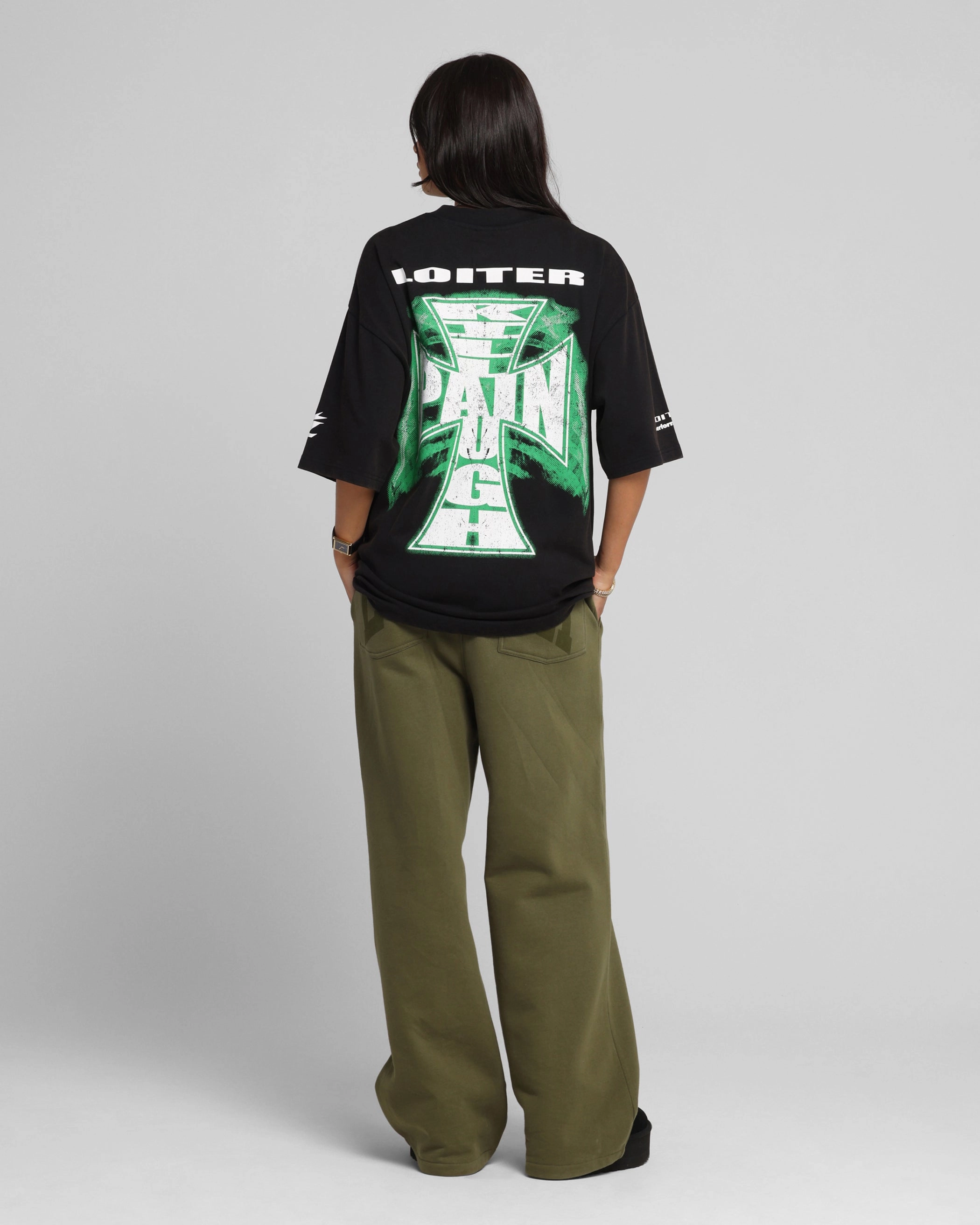 Loiter Liberty Vintage T-Shirt Vintage Black WrinkleResistantFinish BondedSeamTechnology