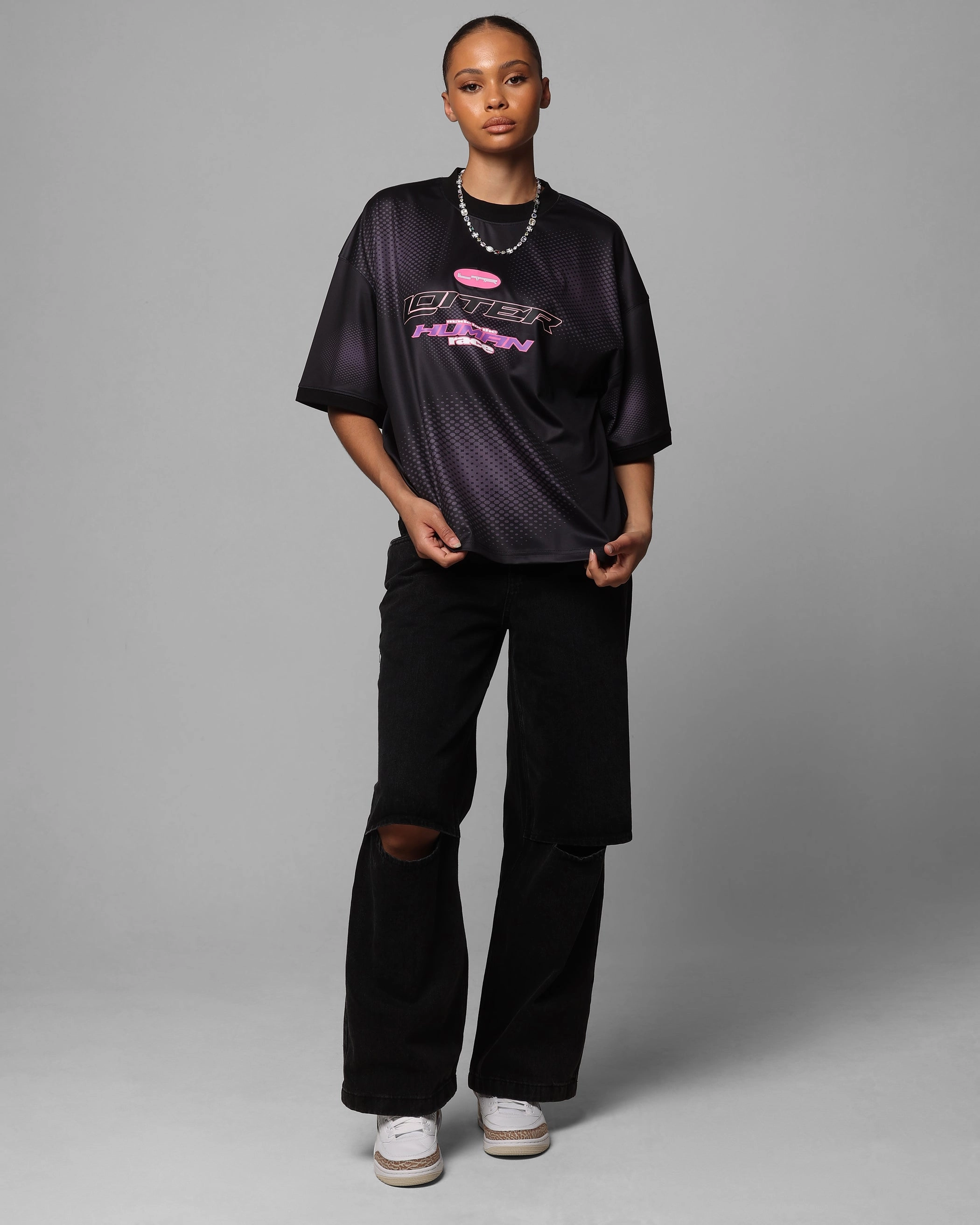 Loiter Motorway Sport T-Shirt Black NonRestrictive NonChafingEdges