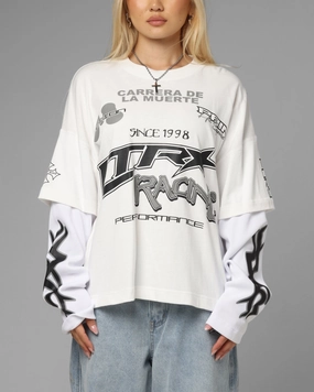 Loiter Performance Layered Long Sleeve T-Shirt Off White AntiStatic Coating Reflective Trim