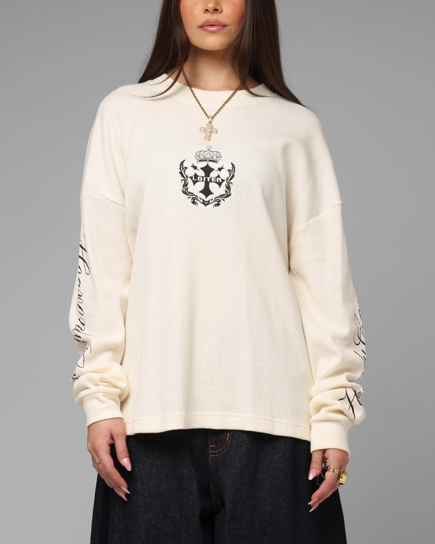 Sustainable Waterproofing Loiter Purity Thermal Long Sleeve T-Shirt Off White