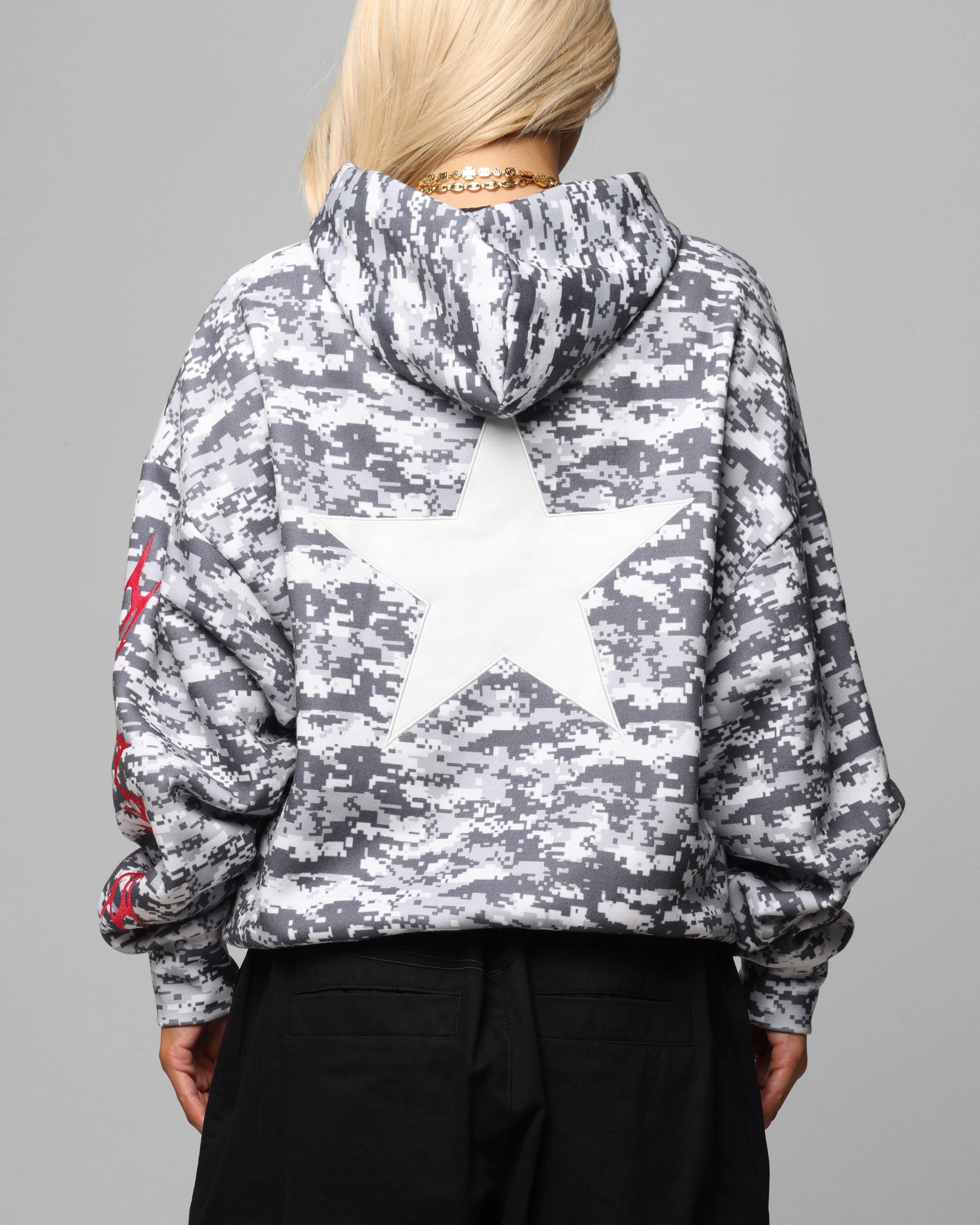 Loiter Soho Hoodie Snow Camo EcoCertified YarnDyedQuality