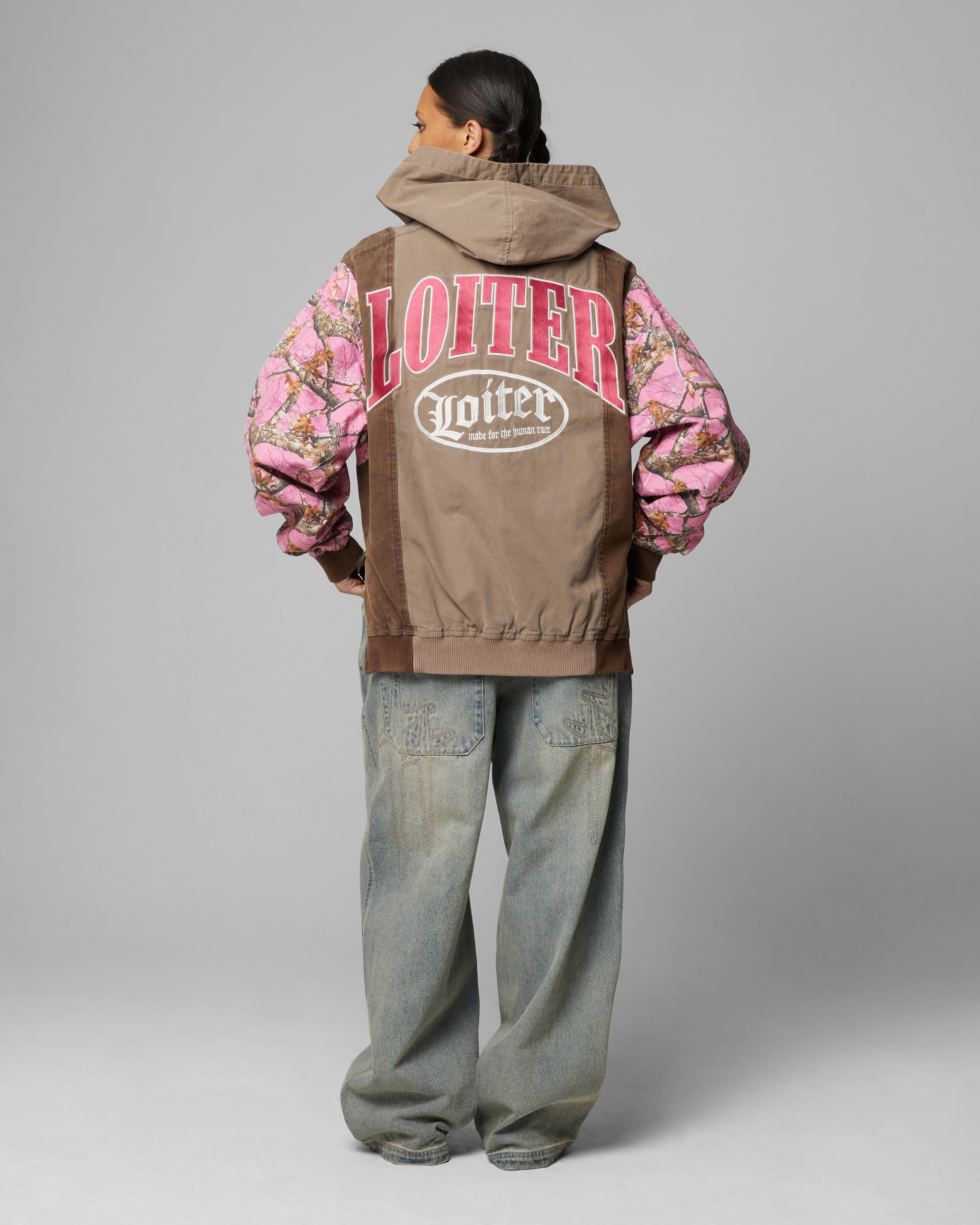 MicrofiberTech Loiter Splinter Hoodie Pink Camo