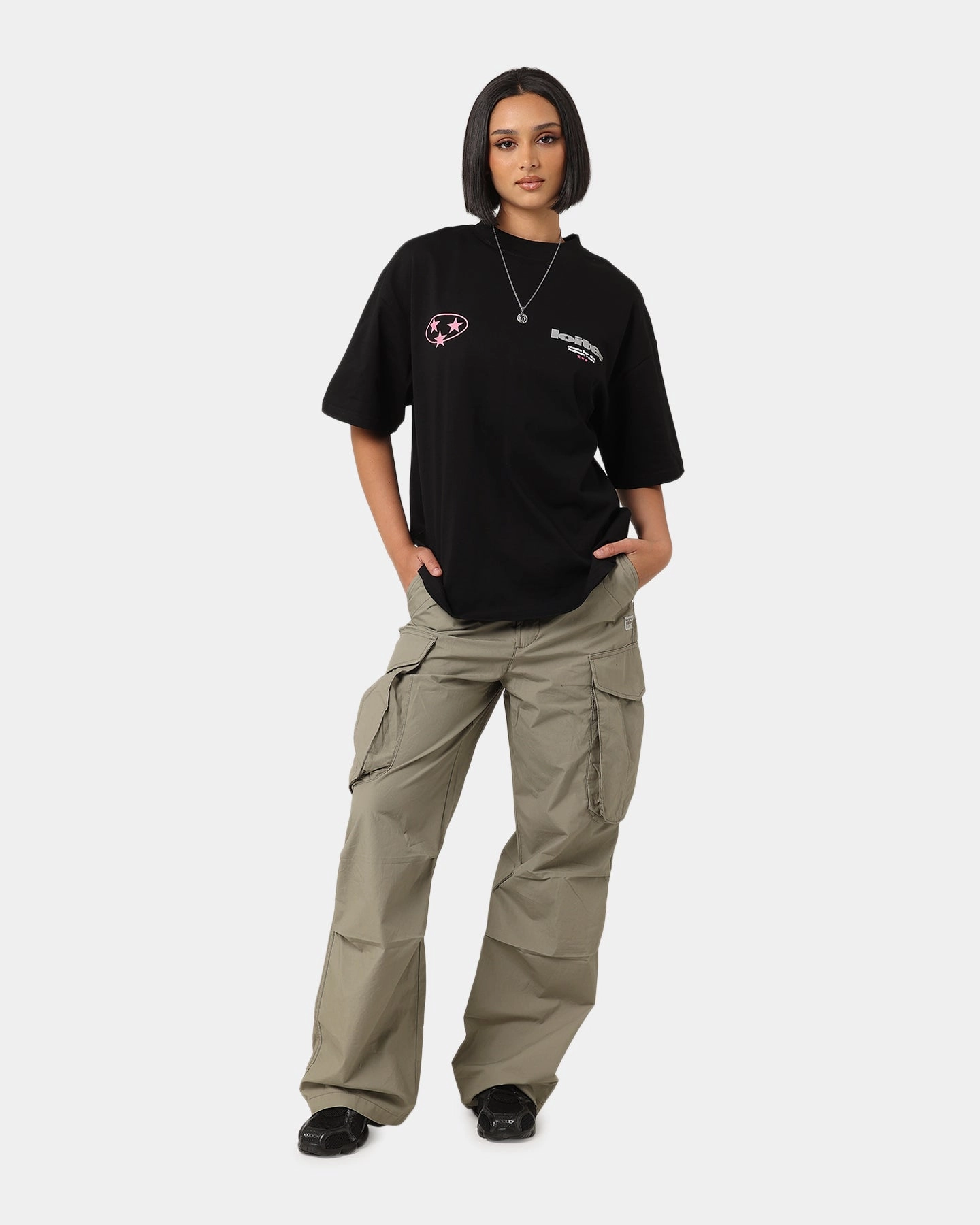 Loiter Star Child T-Shirt Black LayeredPanel