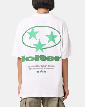 Layered Collar Loiter Star Child T-Shirt White
