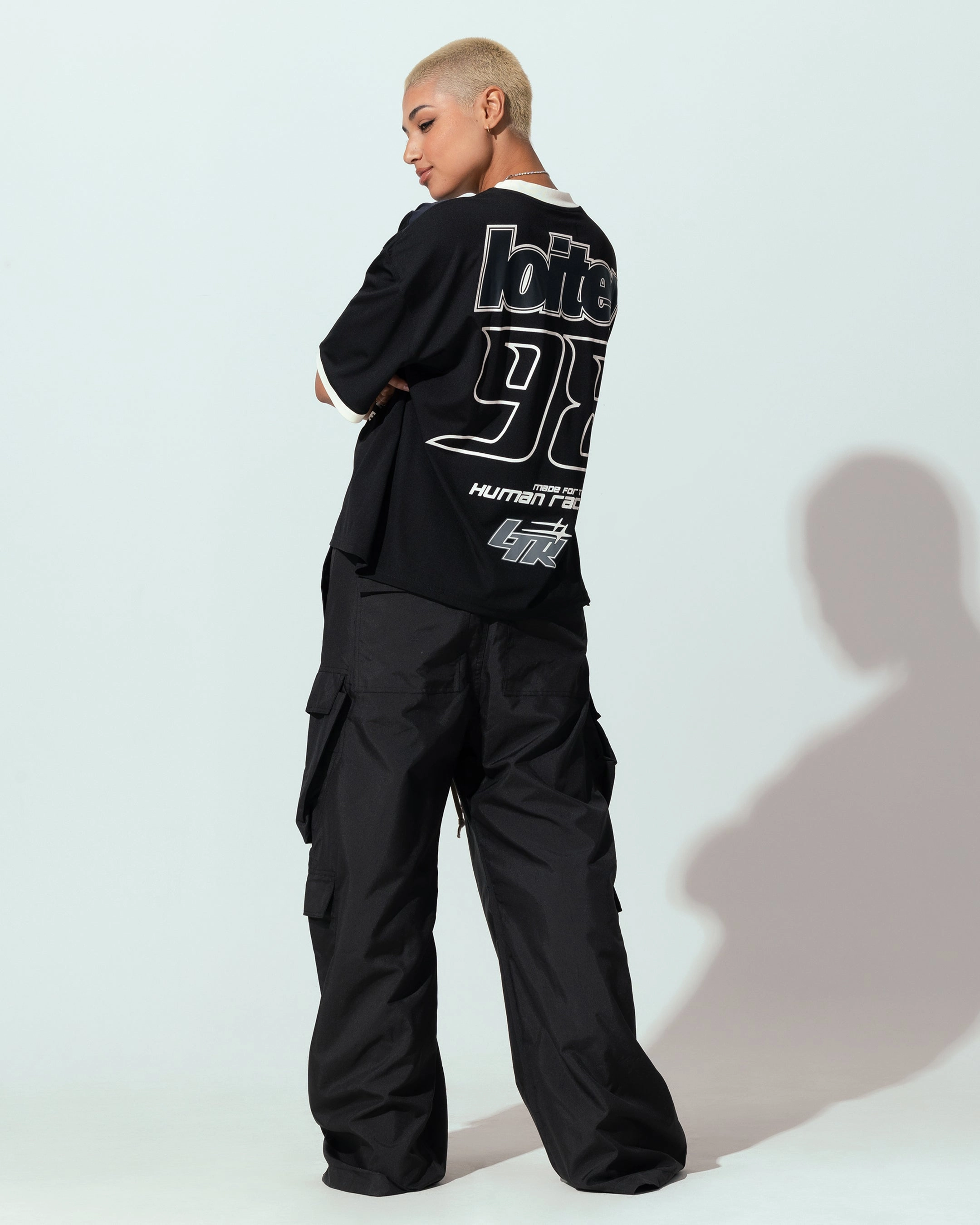 Multi Directional Mobility TonalStitching Loiter Tournament Jersey Black