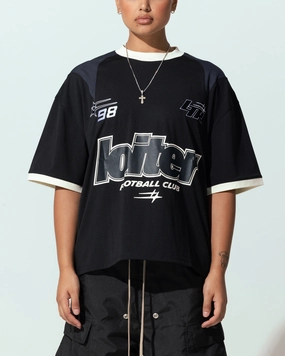 HighStretch simple design Loiter Tournament Jersey Black