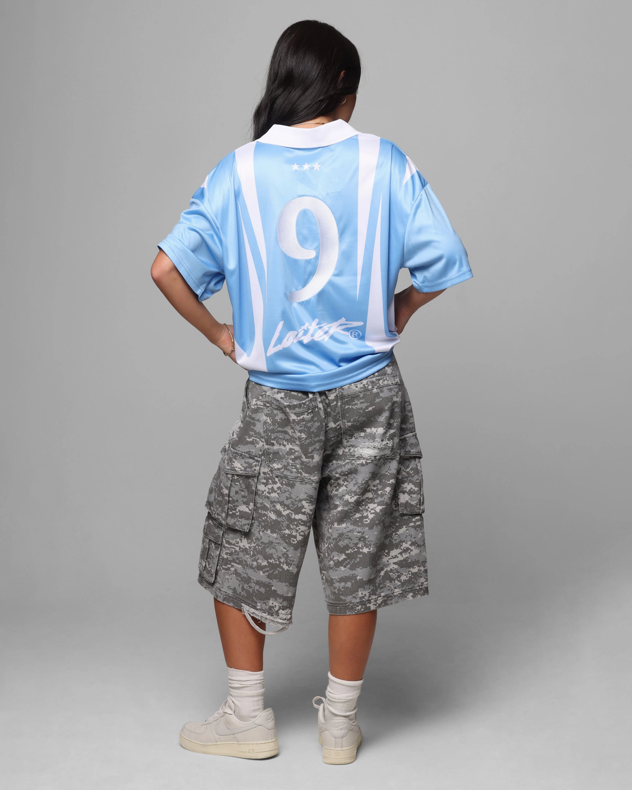 casual top Loiter United Football Jersey Blue
