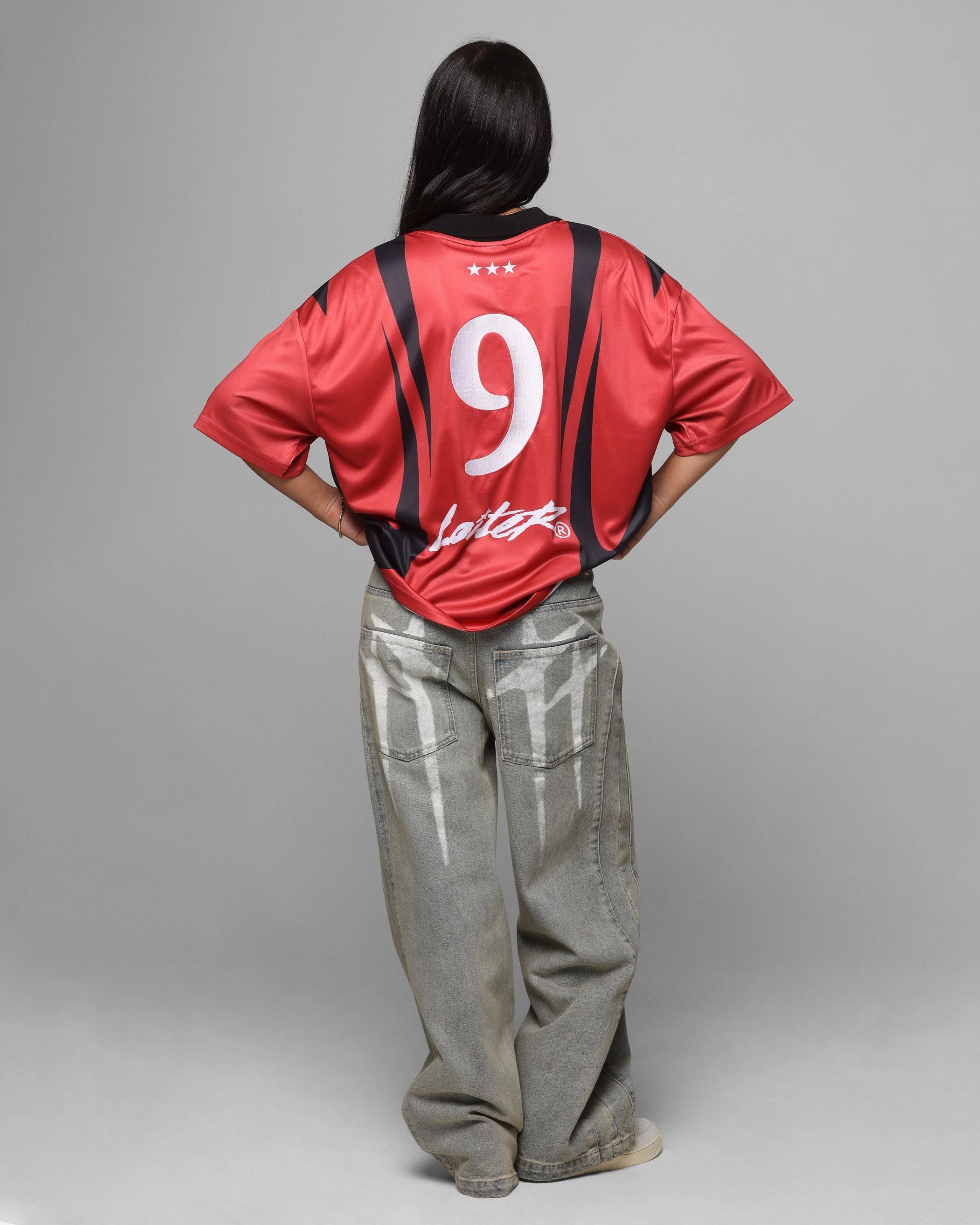 Loiter United Football Jersey Red Comfortable Design