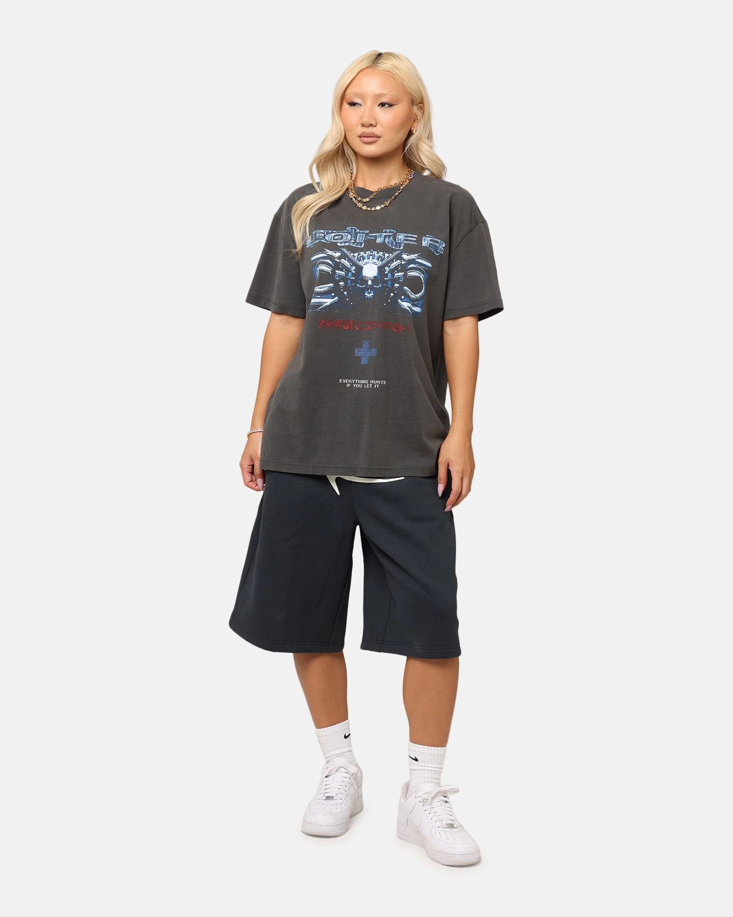 AllDay Comfort Tech Durable Color Retention Loiter Void Vintage T-Shirt Black Wash