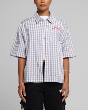 Loiter Western Button Up Shirt Check Durable Chainstitch