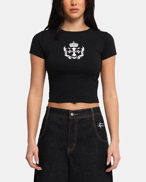 AllPurposeWear Loiter Women's Purity Baby T-Shirt Black