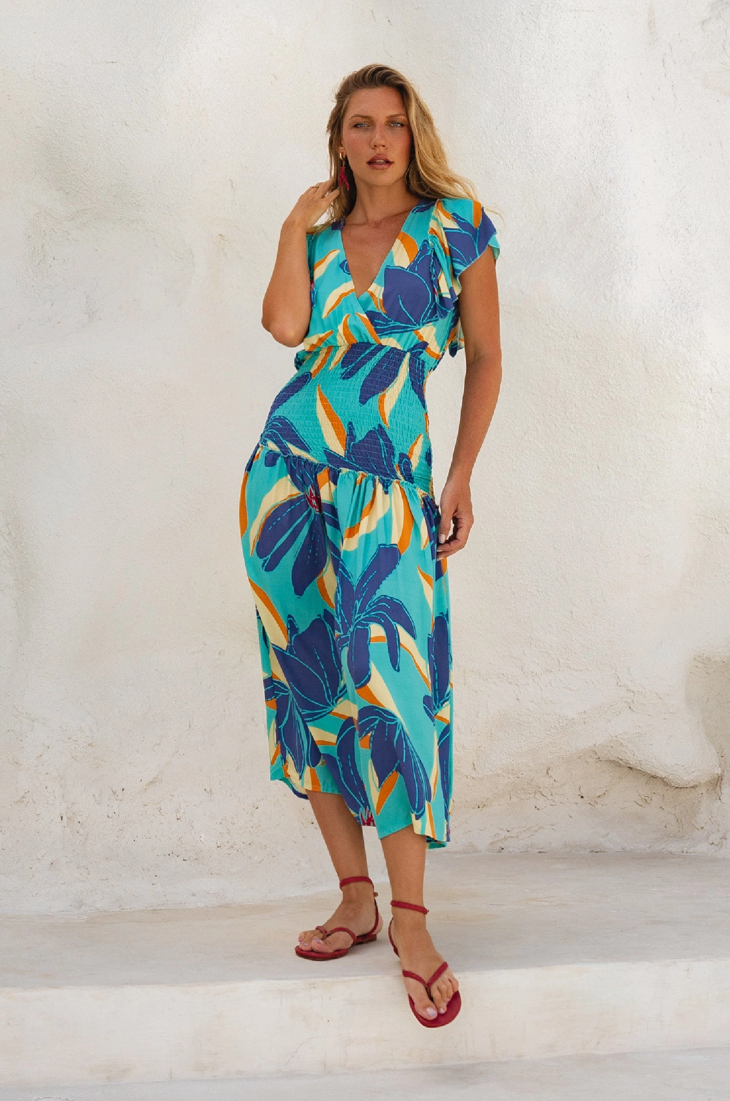 Sunshine Bohemian Midi Dress (Sale) Minimal Curve