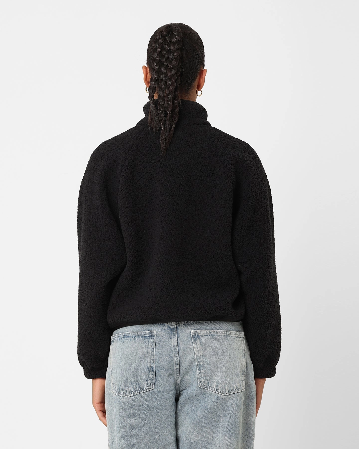 Summer Blouse Nike Women's Sportswear Sherpa Jacket Black/Black/White