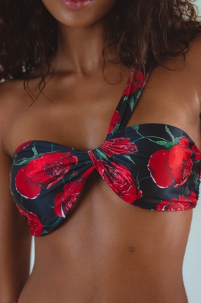 Tropea Ruched Bikini Top Flexible Waistband