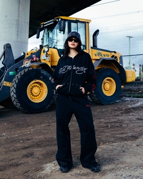 Ed Hardy Ed Hardy Hoodie Black NonRestrictiveCut Flexible Material