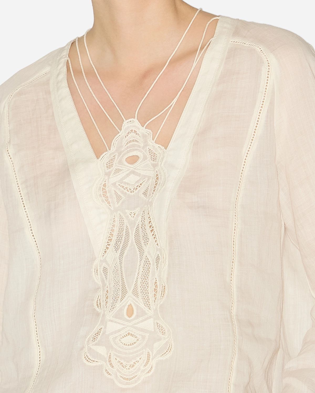 LUNA BLOUSE Sweat-Absorbing Minimalist Aesthetic