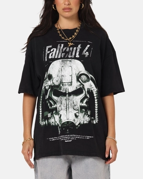 OdorResistant Technology 73 Studio X Fallout '15 Fallout 4 Vintage T-Shirt Black Acidwash
