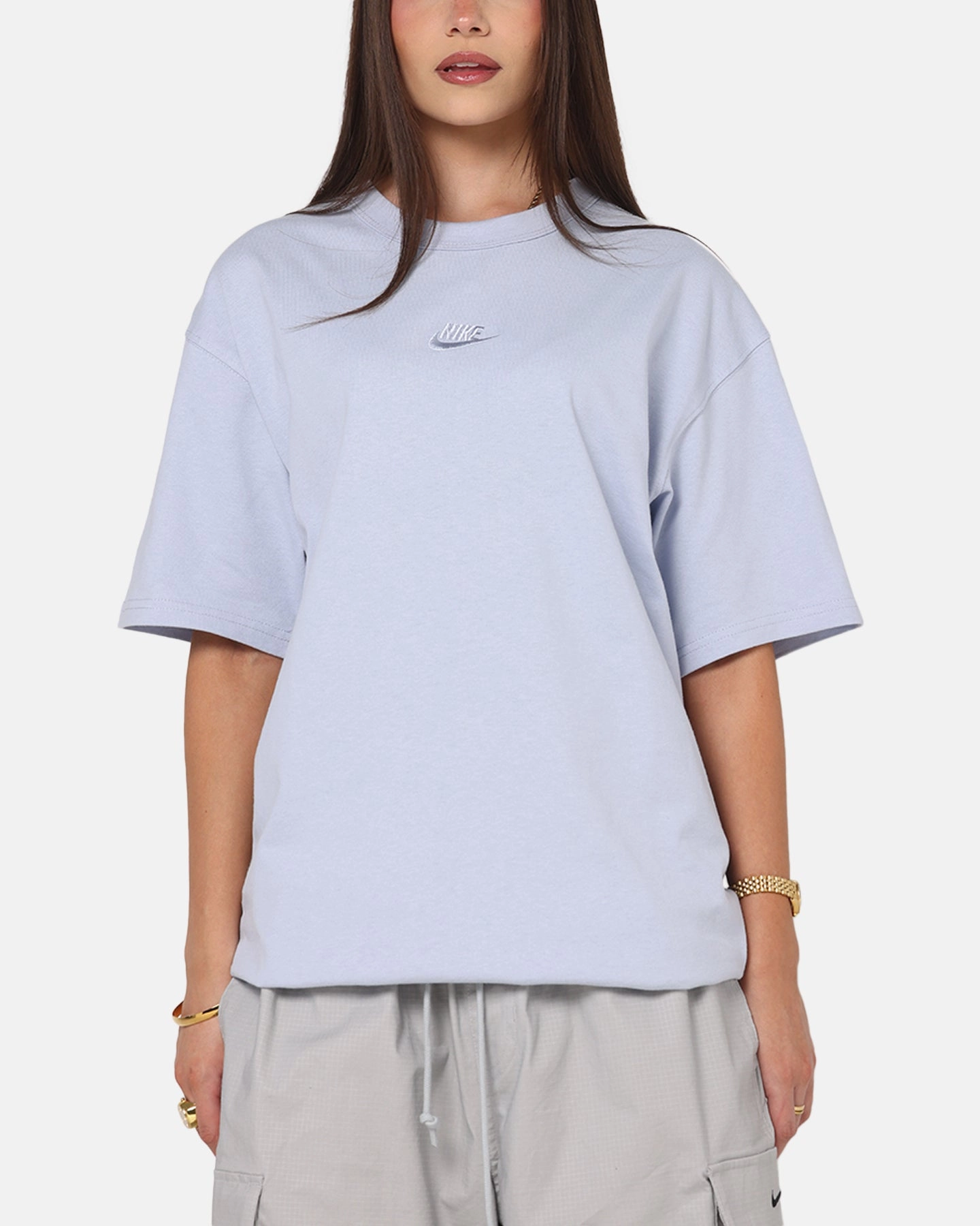 Biodegradable Fiber UVProtectionCoating Nike Sportswear Premium Essentials T-Shirt Ghost