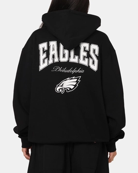PreShrunk Fabric Majestic Athletic Philadelphia Eagles Champs Serial Mono Hoodie Black