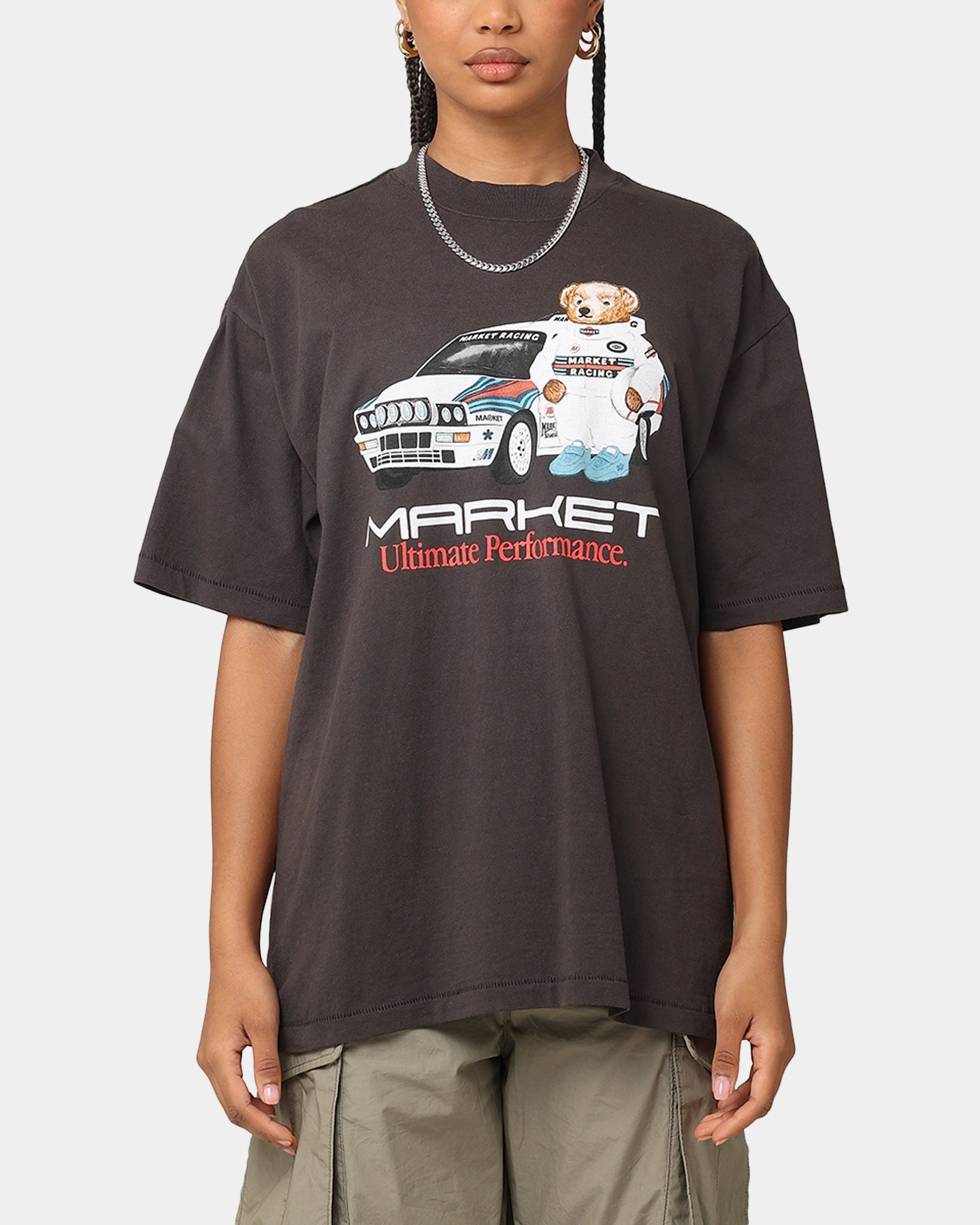 Market Ultimate Rally T-Shirt Washed Black Sustainable Manufacturing