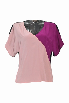 Yarn Dye Stripe Printed T-shirt [WW39755] Emilio Pucci | Short sleeve top