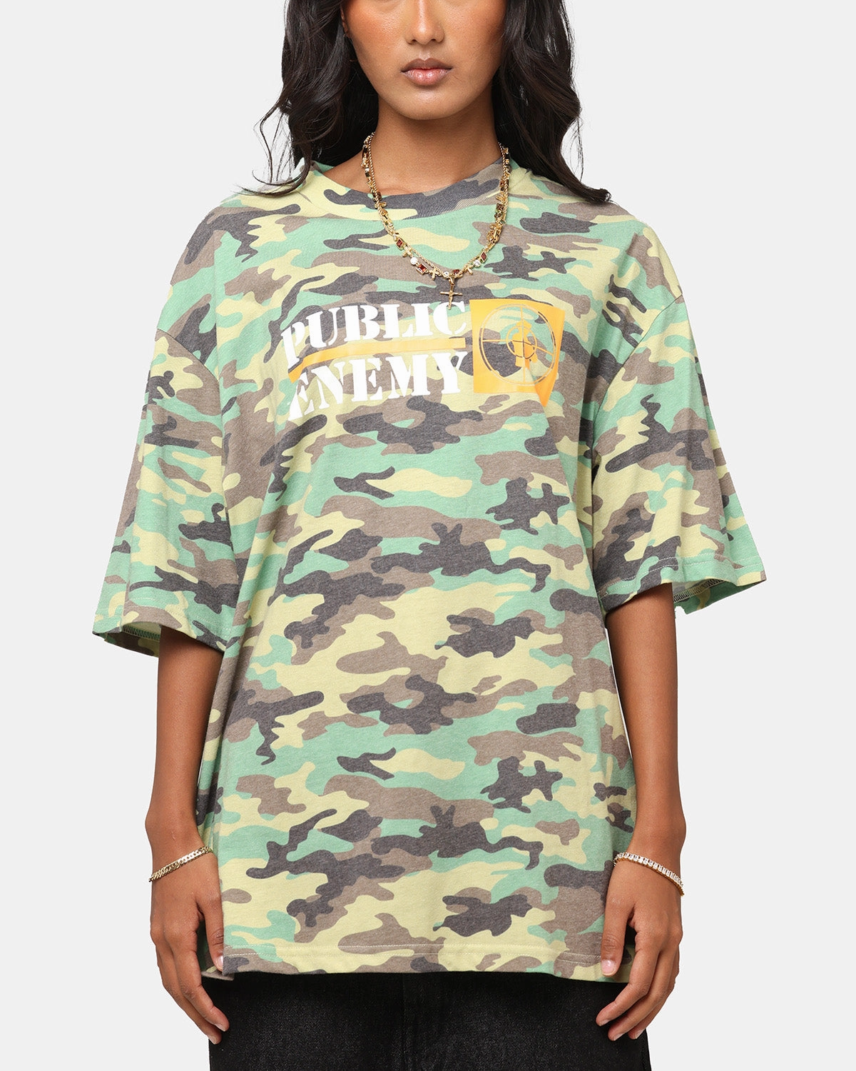 Public Enemy Realtree T-Shirt Camo Trendy Cardigan