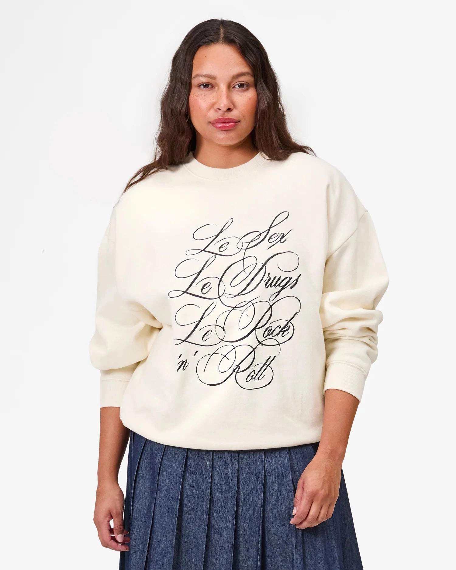 Oversized Sweatshirt Lightweight Jacket CrossGrain Fabric