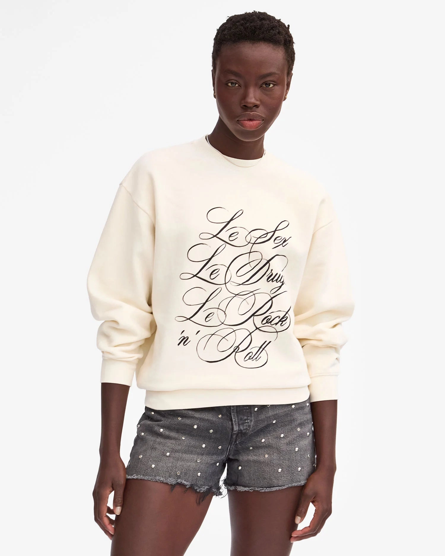 Bold Design Oversized Sweatshirt