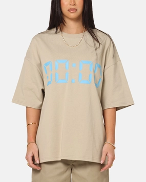 Vouseti Us Against Time T-Shirt Smoke Grey Ribbed Trim Details Flexible Shoulder Gusset