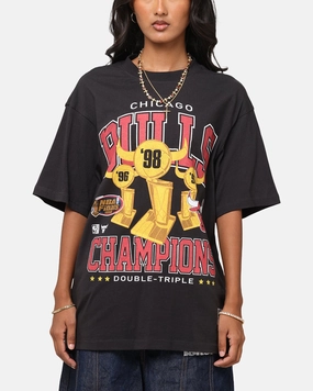 Summer Blouse MoistureWicking Technology Mitchell & Ness Chicago Bulls Pinnacle T-Shirt Faded Black