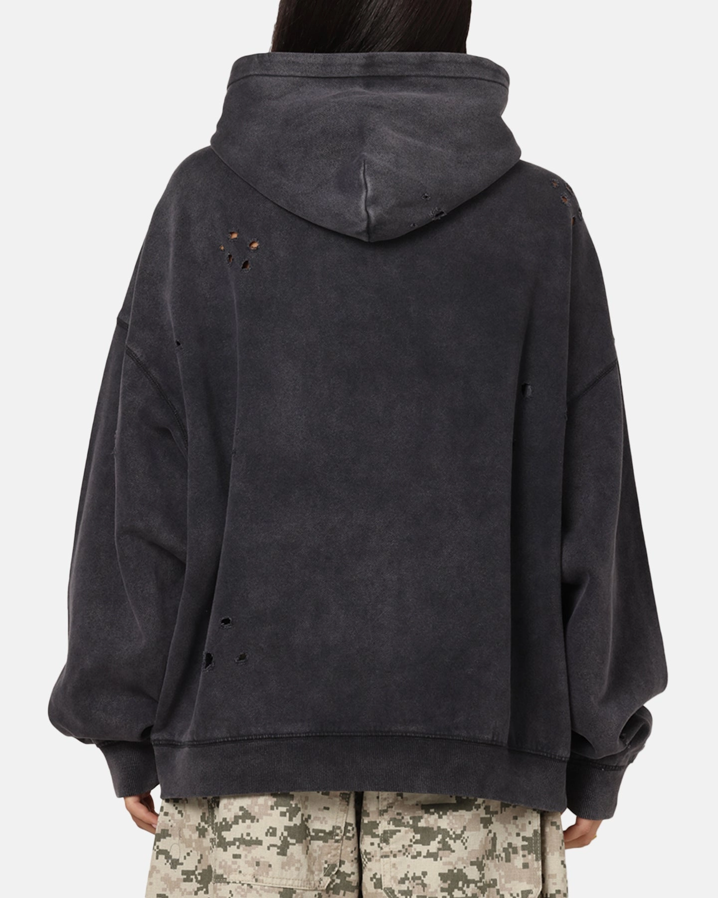 QuickRelease Closures QuickDry Texture Mitchell & Ness Los Angeles Lakers Distressed Rhinestone Logo Hoodie Faded Black