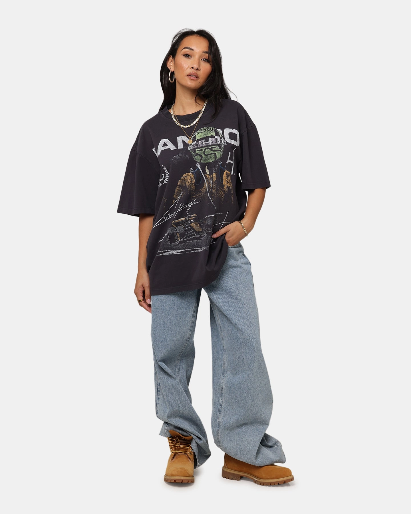 Mitchell & Ness X Mclaren Lando Norris Victory T-Shirt Faded Black Formal Tank Bold Patterns