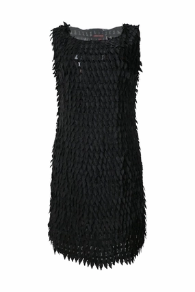 [WW40506] Prada | Knee Length Dress Playful-Detail Versatile and Comfortable