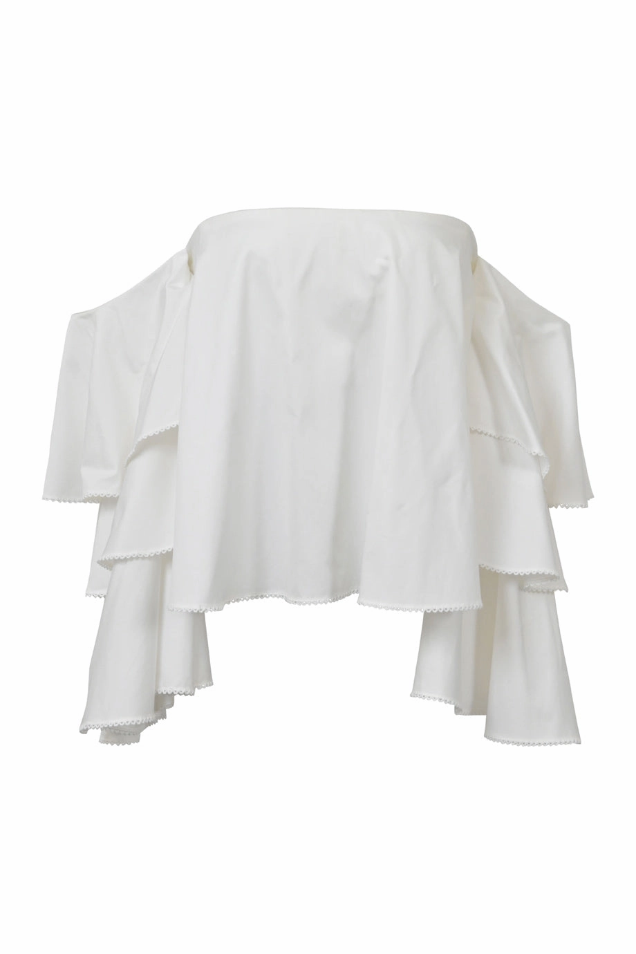 Ribbed Neckline WrinkleFree Weaving [WW39781] Caroline Constas | Top