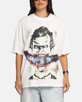 TearResistant Blends AntiStatic Treatment 73 Studio X DC Batman Joker Arkham Asylum Vintage T-Shirt Off White