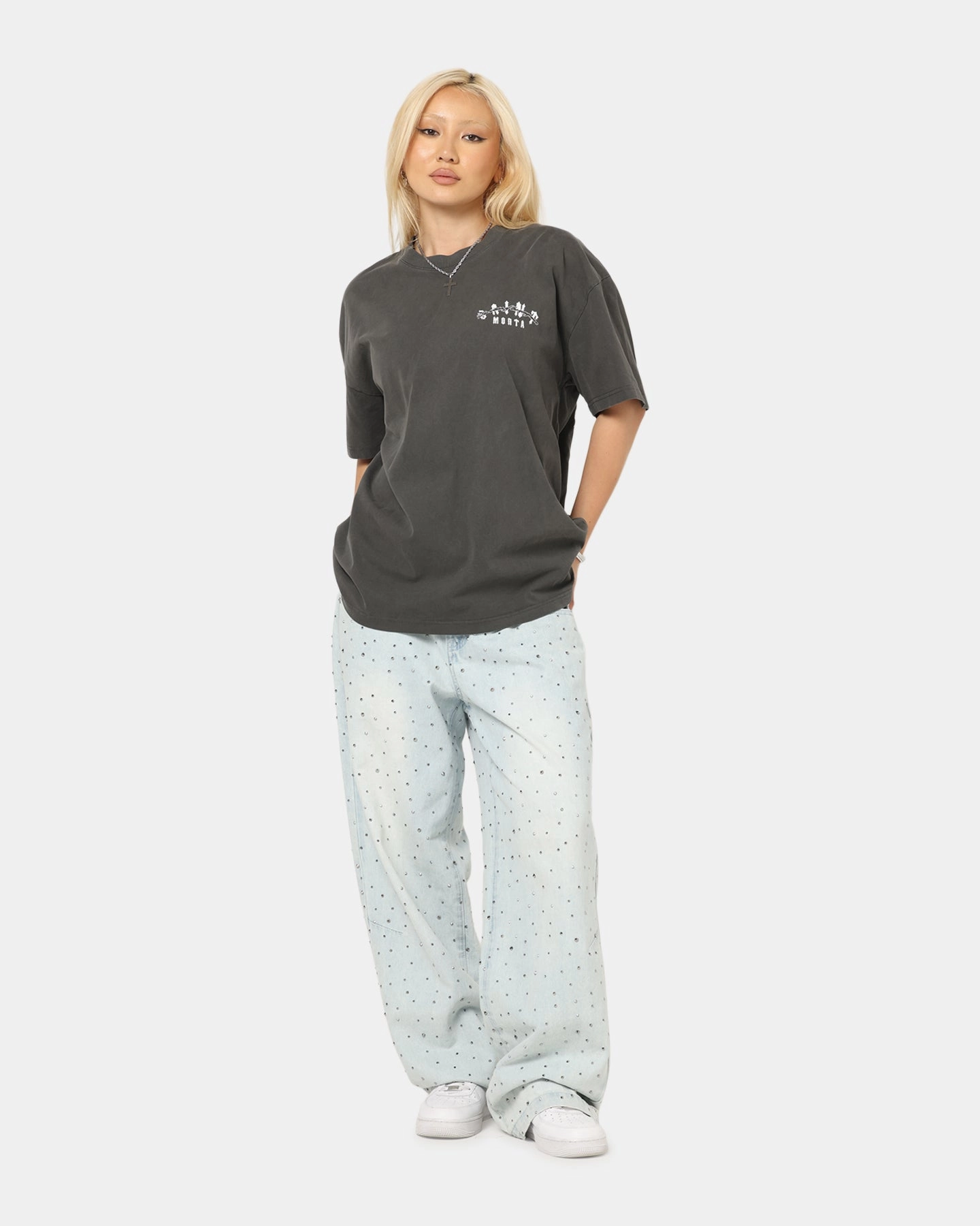 Saint Morta Sleepless Boxy T-Shirt Black Wash UVProtectionCoating