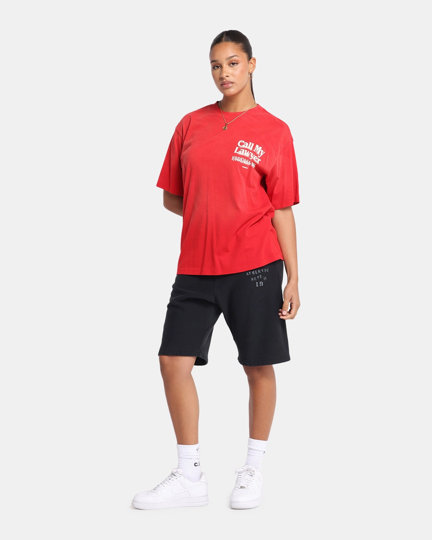 Market Call My Lawyer 3D T-Shirt Red TaglessCollars Colorfast Dye Method