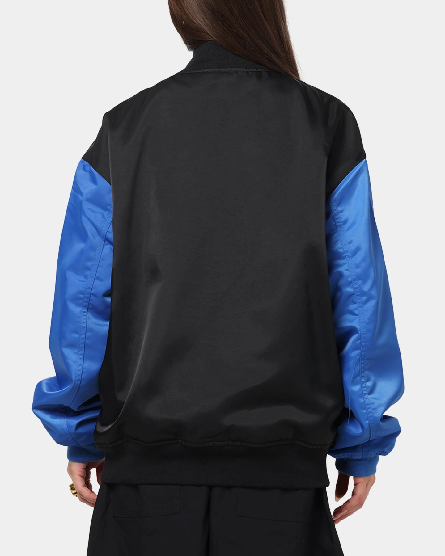 AdjustableCuffSystem Jordan Brooklyn Collegiate Varsity Jacket Black/Blue