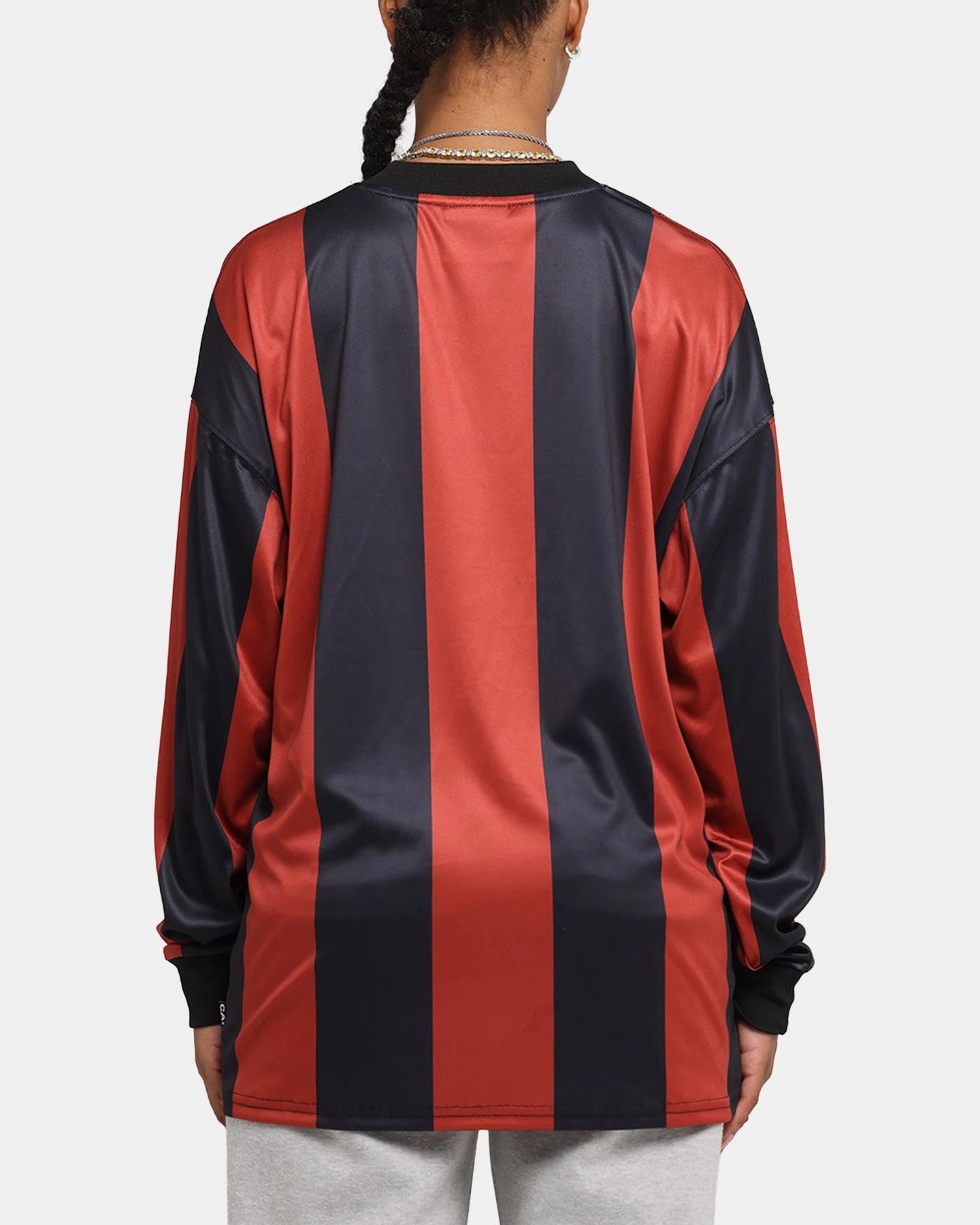 Carre Academy Oversized Long Sleeve T-Shirt Red/Black Petal Sleeve Architecture