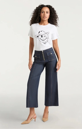 FlexibleCollar Bonjour Y'all Smiley Tee