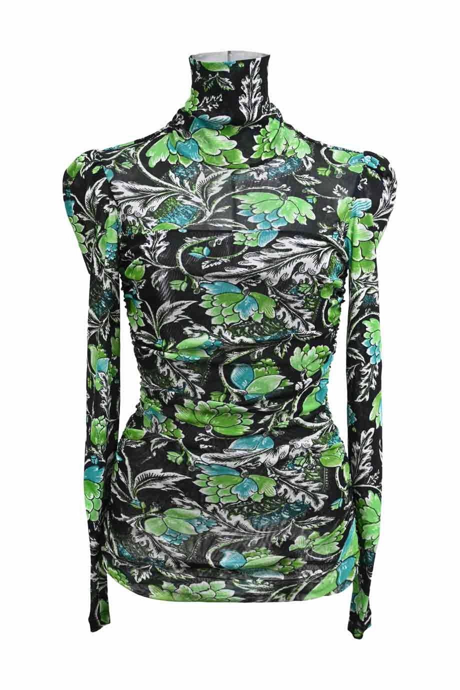 Stretch Fit Top Quick Dry Feature [WW48713] Diane Von Furstenberg | Long sleeve top