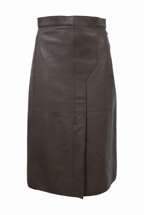 Embossed Detail Transitional Wear [WW44102] Herm??s | Midi Skirt