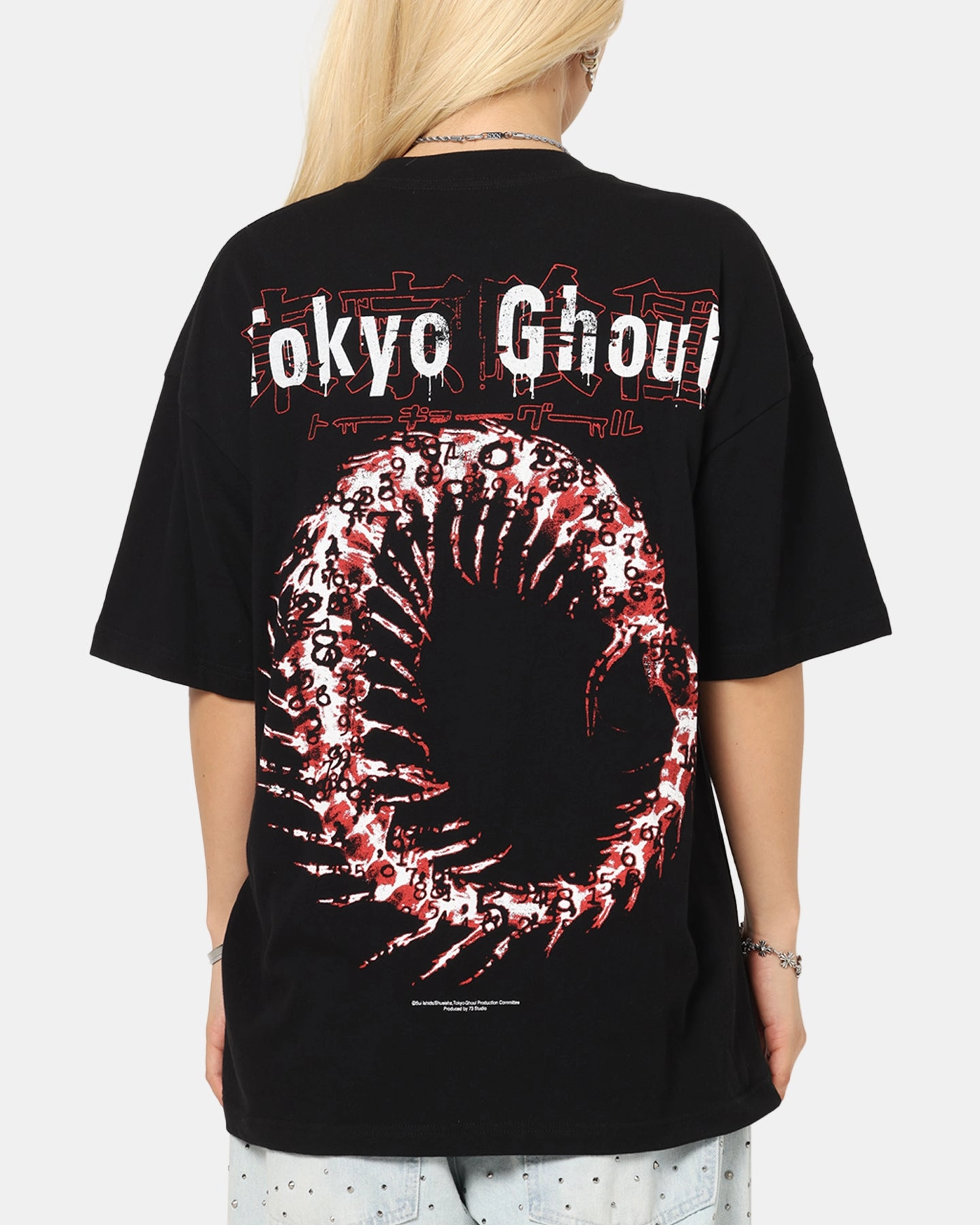 TaglessCollar 73 Studio X Tokyo Ghoul 1000 Minus 7 T-Shirt Black