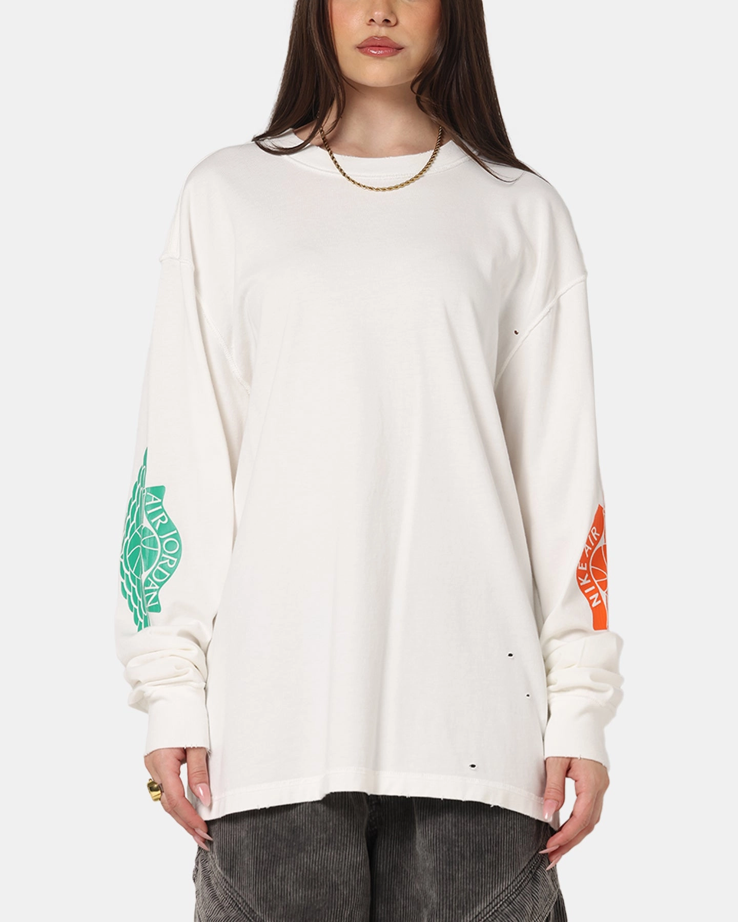 Jordan Rare Air 85 Long-Sleeve T-Shirt Sail ContrastStitching