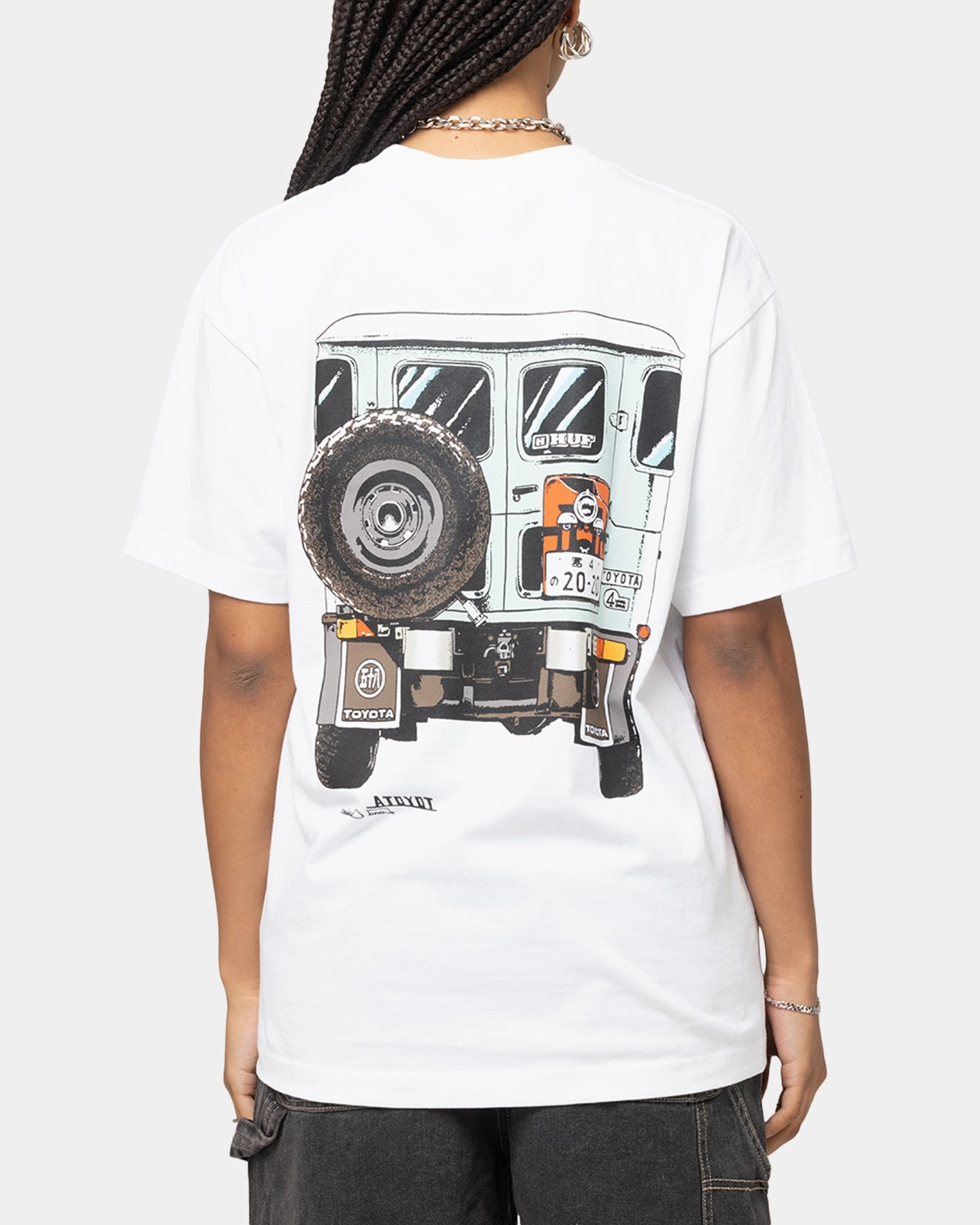 Long Sleeve Tee Huf X Toyota Sixties T-Shirt White