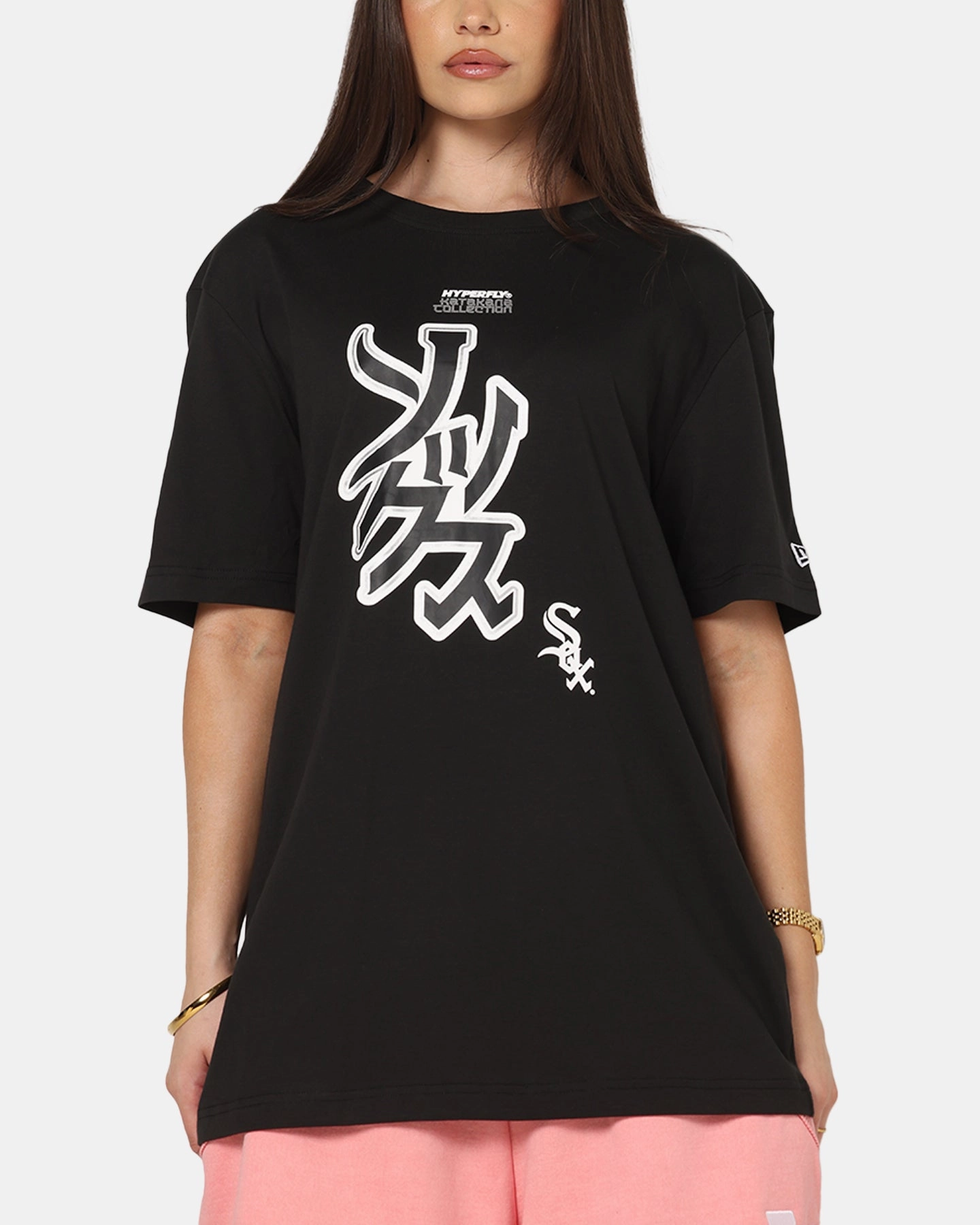 UPFProtection New Era Chicago White Sox 'Hyperfly Katakana x MLB' T-Shirt Black