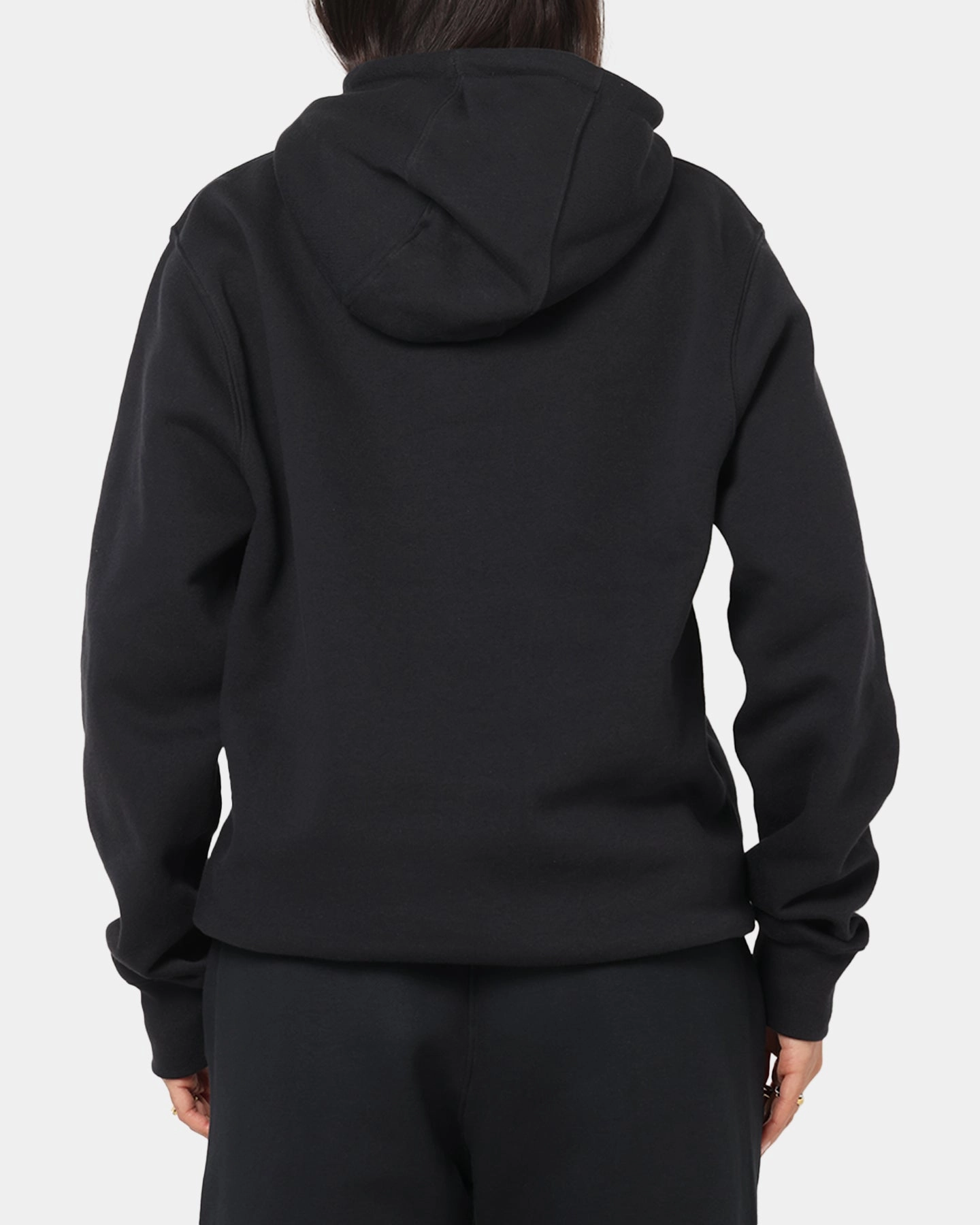 TearResistant Blends Nike Club Pullover Fleece Hoodie Black/Black/White