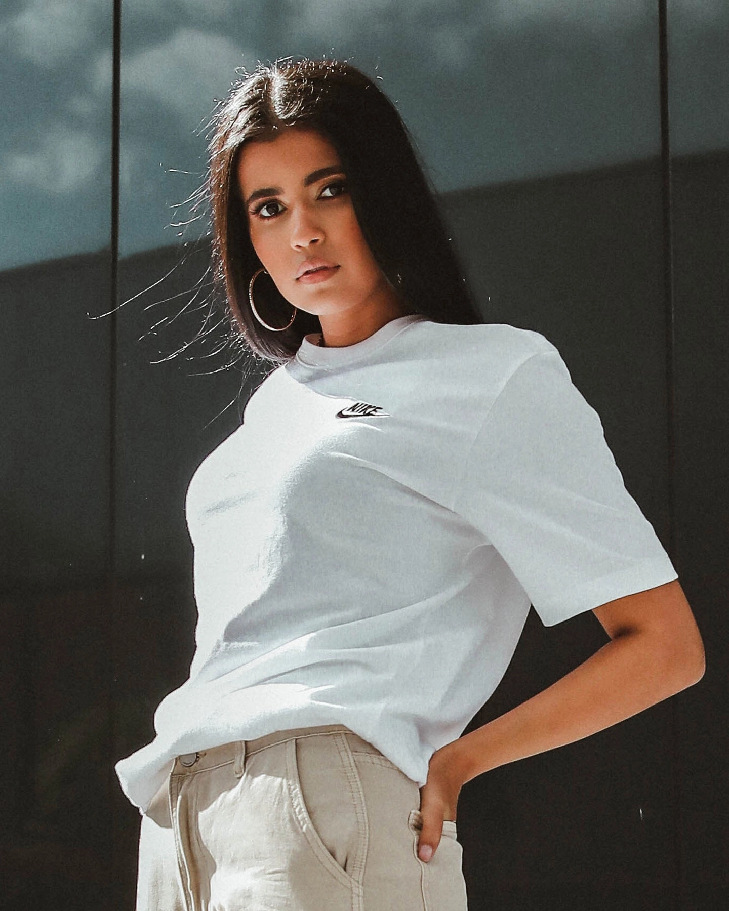 Weighted Hem Design LongLastingDurability Nike Men's Nike Sportswear Club Short Sleeve T-Shirt White/Black